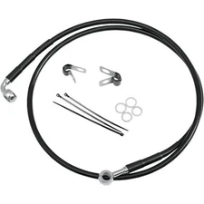 Drag Specialties Extended Front Brake Line Kit 42 7/8in. Black #1741-2558