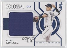 2021 Panini National Treasures Colossal Materials 93/99 Andres Gimenez 5m1