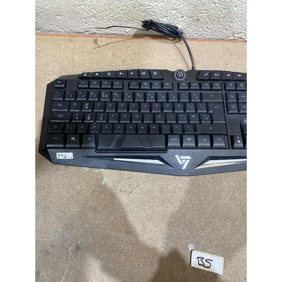 Victsing PC116A Gaming Keyboard Black Wired USB QWERTY Standard Compact for PC - Image 3 of 4