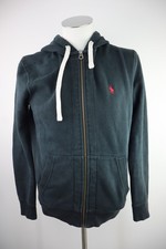 RALPH LAUREN FELPA UOMO Tg S MAN SPORT JACKET SWEATSHIRT VINTAGE CAPPUCCIO ZIP