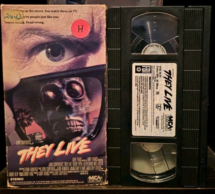 John Carpenter's They Live (1989) VHS | eBay