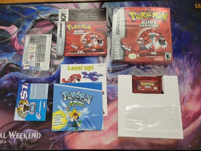Pokemon Ruby & Sapphire Gameboy Advance AUTHENTIC Complete in Box IN SHRINK NM!!