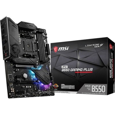 MSI MPG B550 GAMING PLUS AMD Chipset Socket AM4 ATX DDR4 Desktop Motherboard