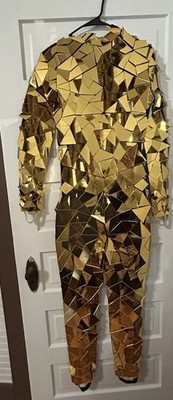 Gold Cat Costume Size Medium 