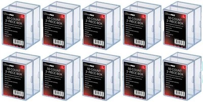 20 Ultra Pro 50 Count 2-Piece Card Storage Boxes Sports Slider Cases Trading ccg