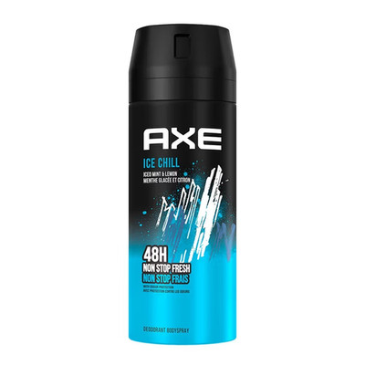 Axe Ice Chill (Iced Mint & Lemon) Body Spray for Men 5.07oz Pack of 4