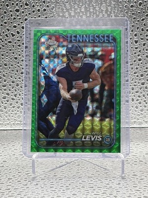 2024 Topps Chrome - Will Levis #188 Green Geometric Refractor /99