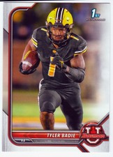 Tyler Badie 2022 Bowman University #80 Football Card Missouri Tigers