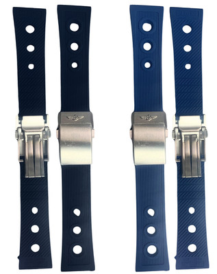 Rubber Watch Band   22mm & 24mm | Multiple Colors For Breitling 1884 Ocean Racer