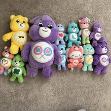 Lot of 12 Variety Of Carebear plush Bears stuffed Animals