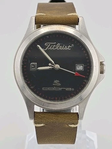 Vtg 2002 CPGA Titleist FJ Cobra Golf Watch - New Battery & Strap - Working