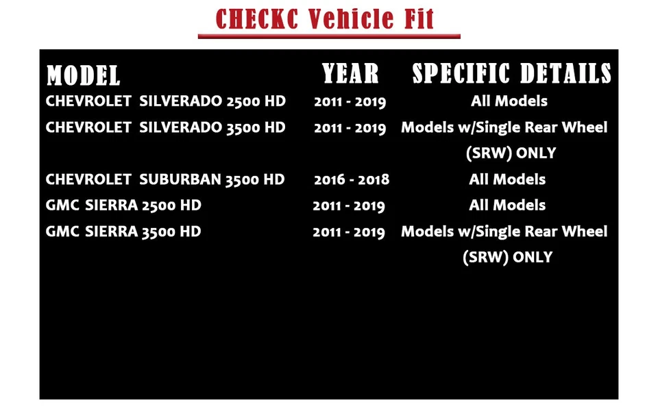 Pastillas de rotores de freno delanteras y traseras aptas para GMC Sierra 2500 HD 2011-2019 ranuradas Foto 2 de 4