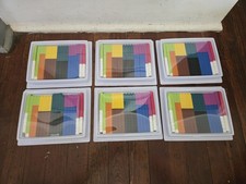 Cuisenaire Rod Student Sets 6 , Original Box Storage Trays