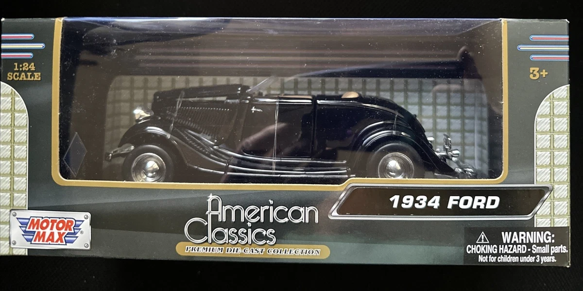Ford 1:24 1934 Vehicle Year Vintage Manufacture Diecast Cars