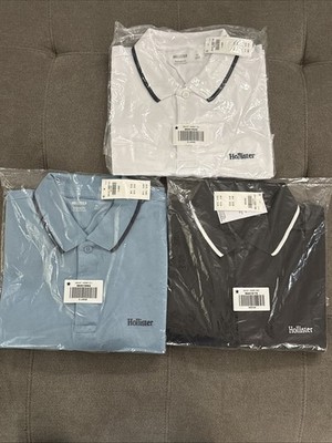 Hollister Epic Flex Stretch Polo Shirt Men s Short Sleeve (NWT) M, L, XL
