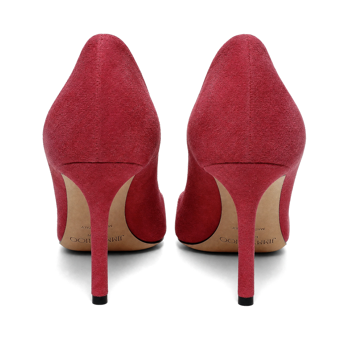 Jimmy Choo Romy 85 Pink Suede Pointed Toe Stiletto Pumps Elegant