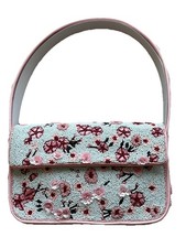 Staud Bag GEORGETOWN Cherry Blossom NEW Tommy Beaded Flower SOLD OUT Limited   