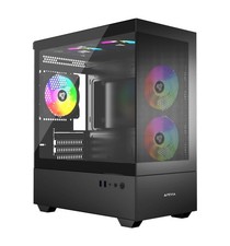 Phantom-MESH-BK Phantom Micro-ATX Dual-Chamber Mesh Gaming PC Case w/ 5X 120mm A