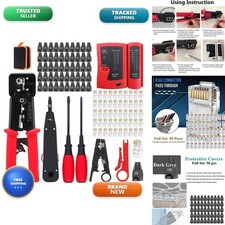 LEATBUY RJ45 Crimp Tool Kit for RJ11/RJ12/CAT5/CAT6 Wire Connector Stripper