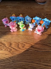 Vtg 2001 Mattel Lot 10 Blues Clues Figures Magneta HTF Green Puppy Pink Cat