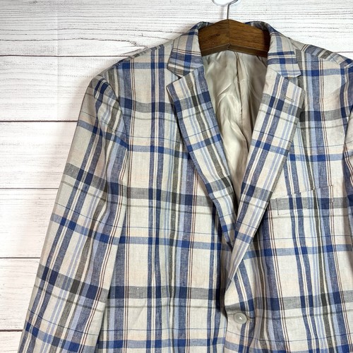 Ralph Lauren Black Label Men's Classic-Fit Ultraflex Stretch Linen Blazer Sz 46R - Picture 3 of 11