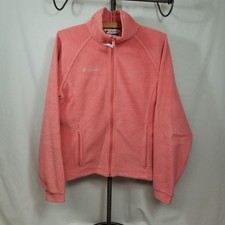 Columbia Peach Girls Fleece Long Sleeve Zip Up Jacket Youth Size 18/20