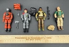Vintage GI Joe Cobra 4 Figure Low Light Barbecue Alpine Crankcase Accessories
