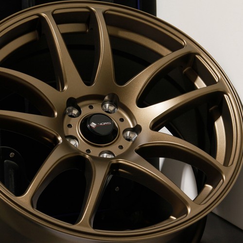 One 18x8.5 Vors TR4 5x114.3 35 Bronze Wheel Rim 73.1 - Picture 4 of 6
