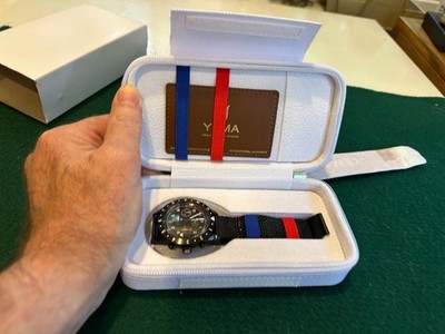 Mint YEMA Air & Space Force Chronometer, full kit incl. case, box, warranty card