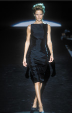 S/S 1998 Gucci by Tom Ford BLACK Wool Sleeveless Dress
