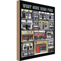 Holzschild 18X12 Cm Alkohol West Cork Irish Pubs Essen Trinken Deko Geschenk Hol