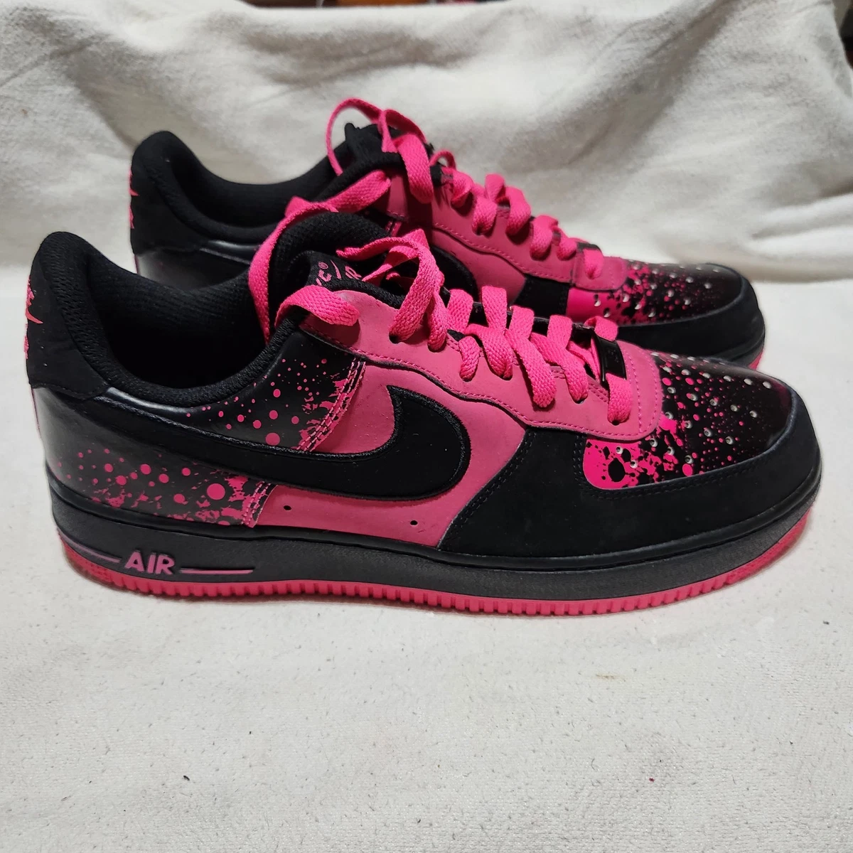 Nike Air Force 1 Low Black Pink 2019 for Sale | Authenticity 