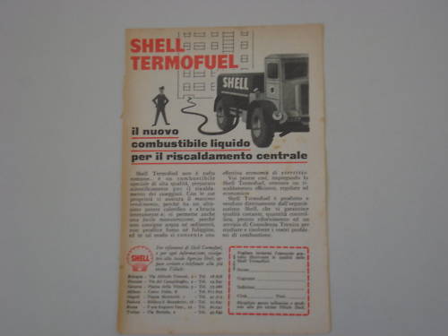 advertising Pubblicità 1953 SHELL TERMOFUEL