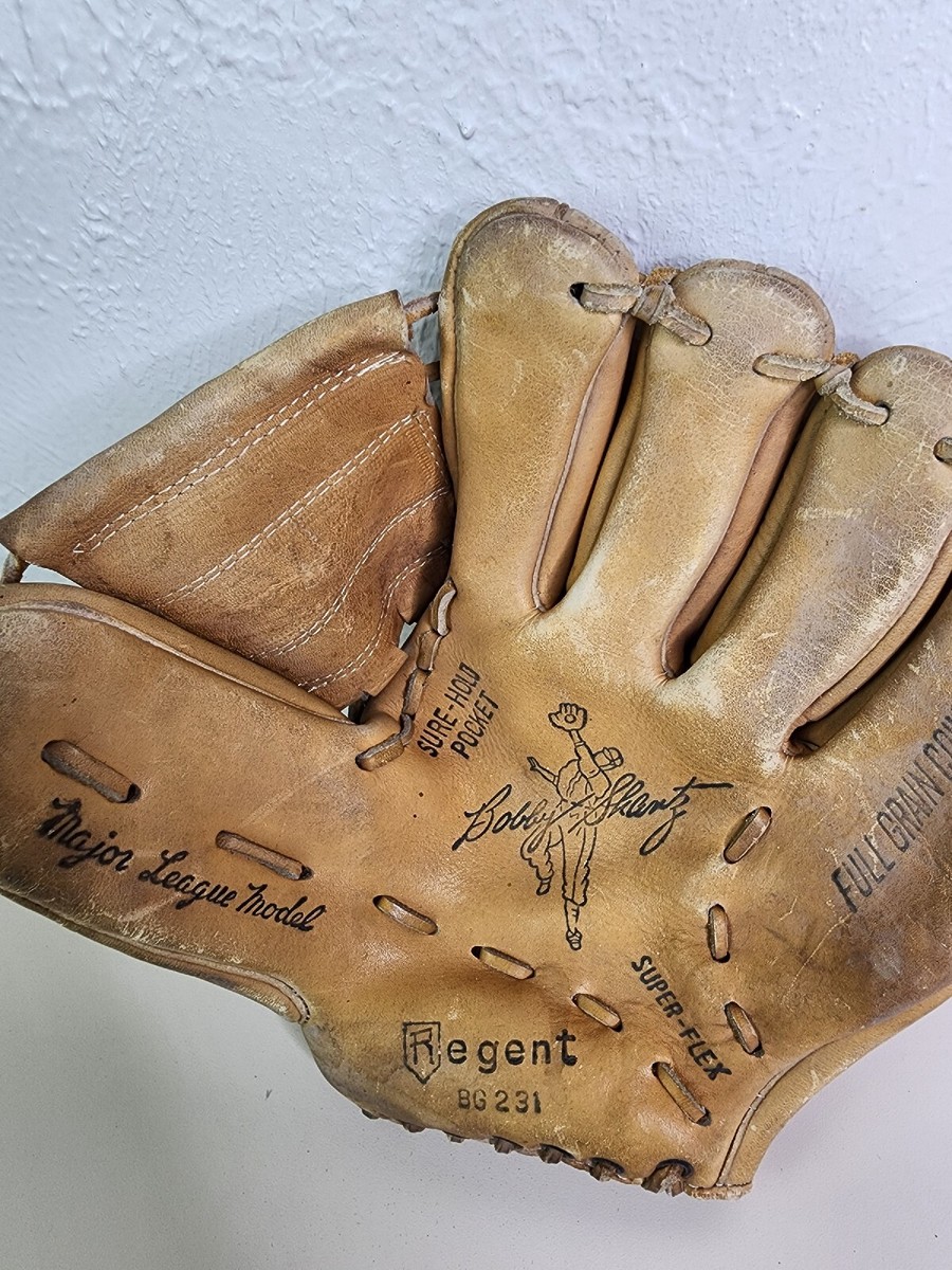 プ*ア様 T.  Roberts チランジア トミーロバーツ　ストレプ VTG Regent 1960s Leather Baseball Glove BG231 RT Hand Throw Bobby