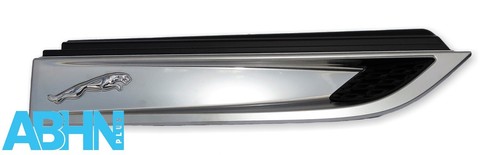 Jaguar F-Type X152 Genuine Pair Left + Right Side Wing Fender Vent Grill Chrome - Picture 5 of 22
