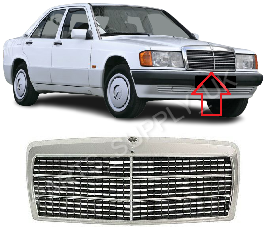 NEW FOR MERCEDES-BENZ 190 W201 82-93 FRONT UPPER CENTER GRILLE
