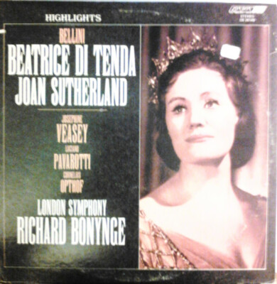 Vincenzo Bellini / Josephine Veasey, Luciano Pavarotti, Cornelius Opthof, The...