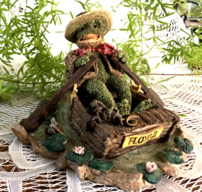 GANZ RESIN COTTAGE COLLECTIBLES - LORRAINE CHEN - FLOYD - TIS THE LIFE (FROG)