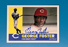 2022 Topps Archives George Foster 1960 Topps Design Fan Favorites Auto Reds 