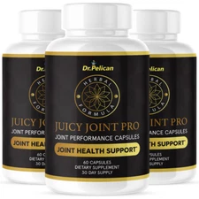 Juicy Joint Pro- Joint Health Support- 3 Bottles- 180 Capsules
