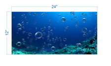 Aquarium Background Underwater bubbles - vinyl graphic adhesive AQ0049