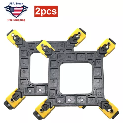 2pcs Backplate Bracket Holder for Intel Socket LGA 775 1366 1155 CPU Cooling Fan