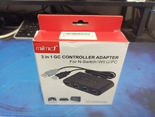 3 in 1 GC Controller Adaptor for N-Switch/WII U/PC Multi tap In Box