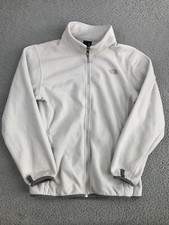 The North Face Jacket Youth XL White Long Sleeve Full Zip Mock Neck Logo Girls