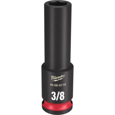 Milwaukee 49-66-6119 SHOCKWAVE Impact Duty 3/8 Drive 3/8 in. Deep 6 Point Socket