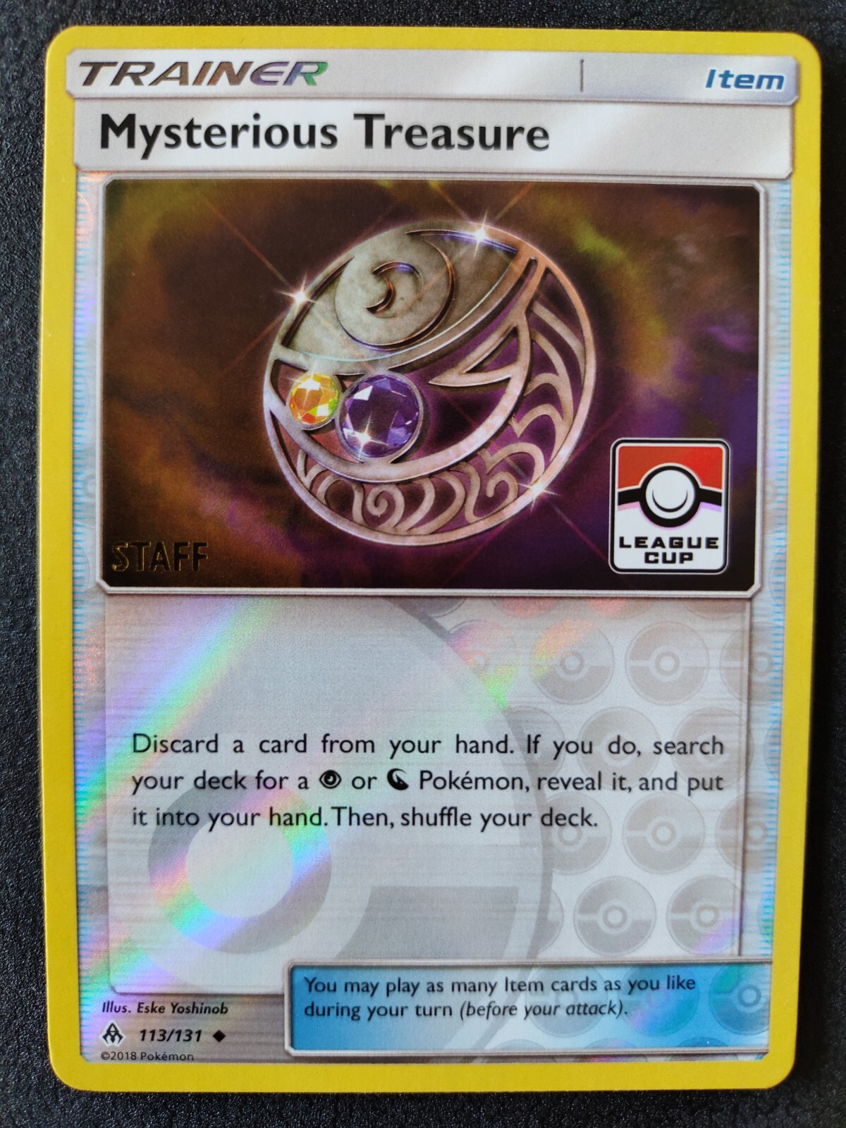 Pokemon Mysterious Treasure Staff League Holo Promo Forbidden Light 113/131 NM