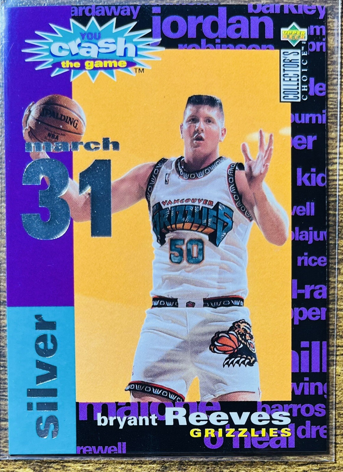 1995-96 Collector's Choice You Crash the Game Silver #C27 Bryant Reeves NM-MT