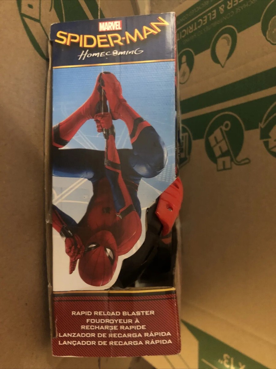 NERF Marvel SPIDER-MAN Homecoming RAPID RELOAD BLASTER Hasbro New