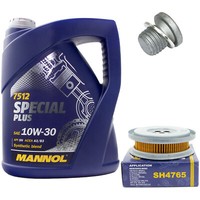 MotoröL Set 10W-30 5 Liter + ÖLfilter SH 4765 + Schraube FüR Mercedes G-Klasse