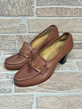 Vintage Selby Women  s Shoes Heels Pumps Brown Leather Size 6.5